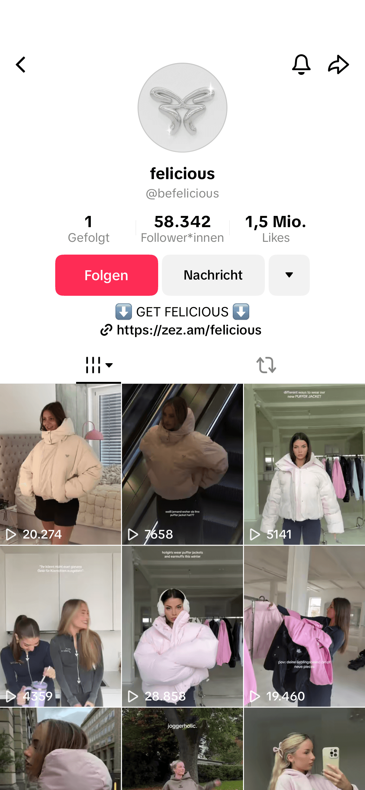 TikTok befelicious mockup